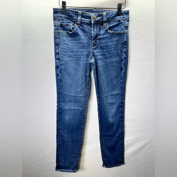 American Eagle Next Level Stretch Skinny Jeans Womens 4 Short Blue Denim 2212 - Picture 1 of 11
